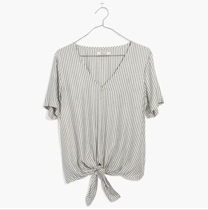 NWT madewell Novel tie-front blouse